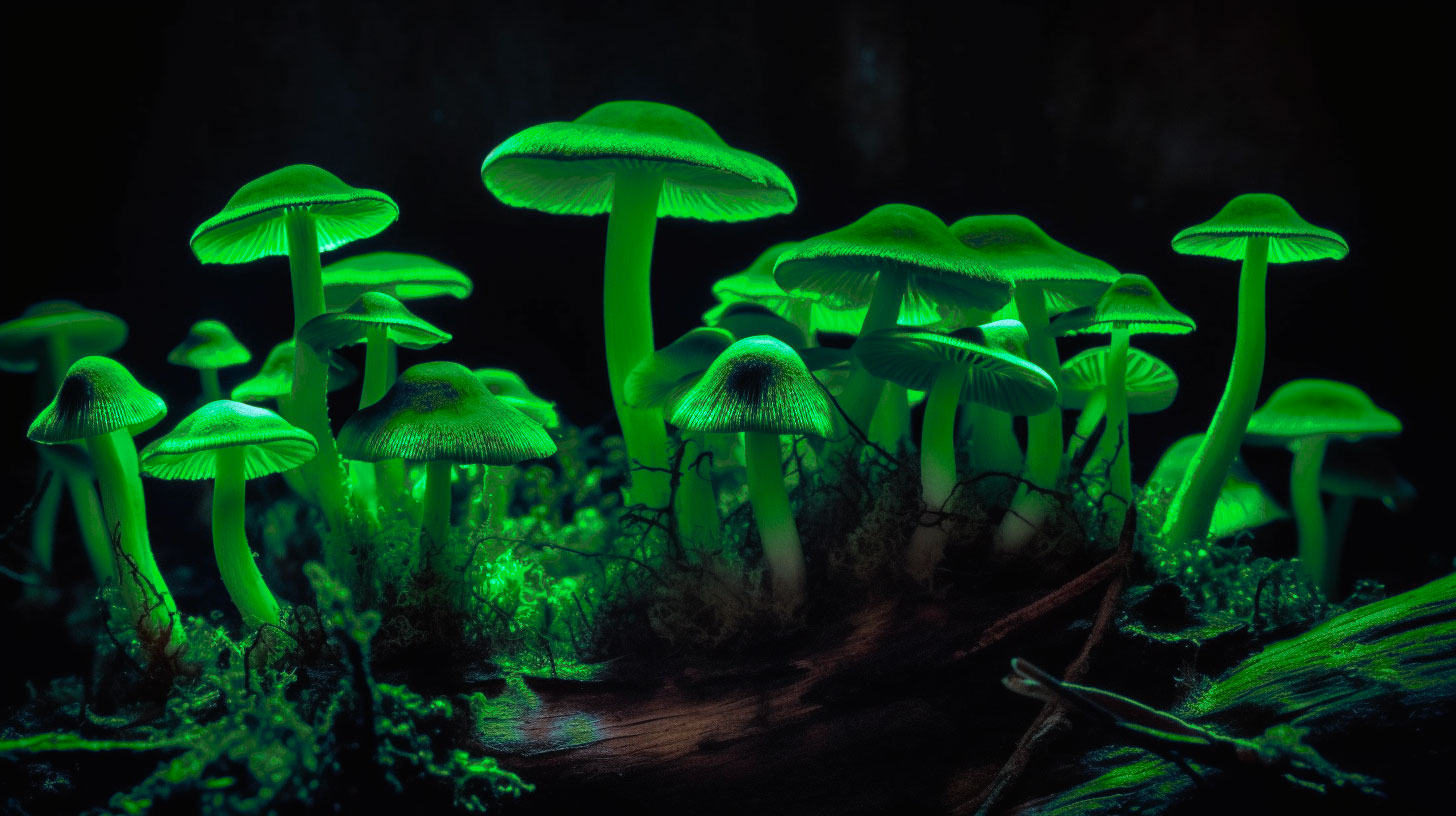 Les champignons bioluminescents Un monde fascinant de lumières naturelles